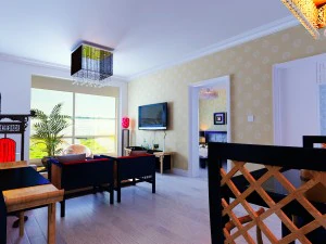 stylish style living room 1804 3D Model