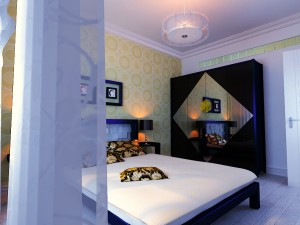 stylish style living room 1804 3D 模型