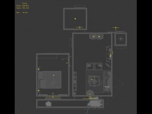 stylish style living room 1804 3D 模型