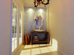 стильна вітальня 1805 3D Модель