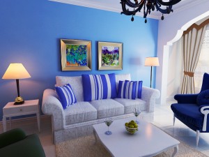 stylish style living room 1805 3D 模型