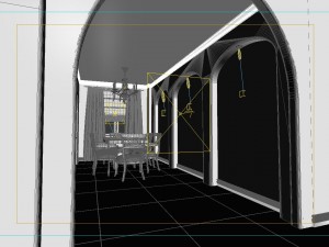 stylish style living room 1805 3D 模型