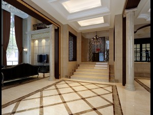 stylish double european living room 1740 Modelo 3D