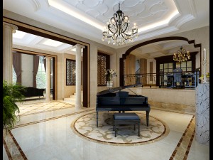 stylish double european living room 1740 Modelo 3D