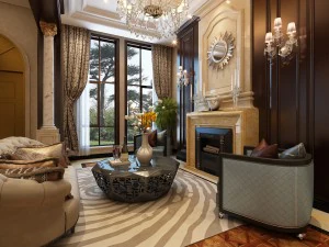 d&eacute;coration de maison de luxe &eacute;l&eacute;gante - salon 6101 Modèle 3D