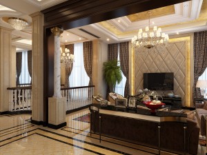 stylish luxury home decoration - living room 6101 3D-Modell