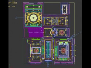 stylish luxury home decoration - living room 6101 3D-Modell