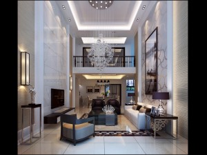 stylish luxury home decoration - living room 6102 3D मॉडल