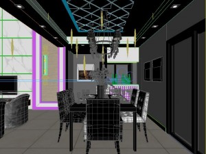 stylish luxury home decoration - living room 6102 3D Модель