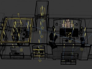 stylish luxury home decoration - living room 6109 3D Model