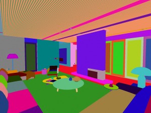 stylish luxury home decoration - living room 6110 3D Model