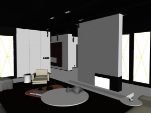 stylish luxury home decoration - living room 6110 3D Model
