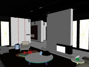 stylish luxury home decoration - living room 6110 3D Model