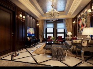 stylish luxury home decoration - living room 6111 3D Model