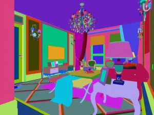 stylish luxury home decoration - living room 6111 3D Model
