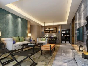 时尚奢华家居装饰-客厅6112 3D 模型