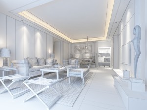 stylish luxury home decoration - living room 6112 Modèle 3D