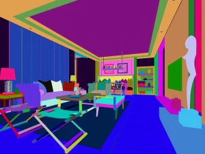 stylish luxury home decoration - living room 6112 3D Model