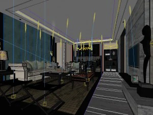 stylish luxury home decoration - living room 6112 3D Model