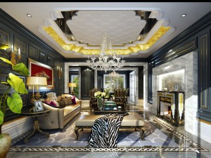 stylish luxury home furnishings - living room 6115 Modelo 3D