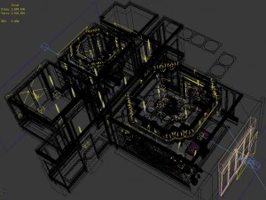 stylish luxury home furnishings - living room 6115 3D Model