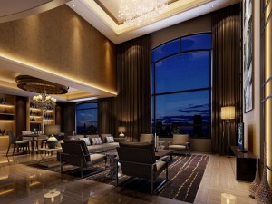 stylish luxury home decoration - living room 6117 3D Model