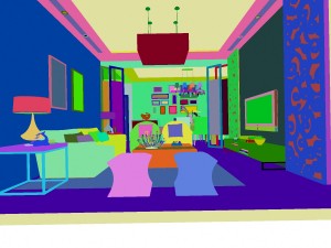 stylish luxury home decoration - living room 6118 Model 3D