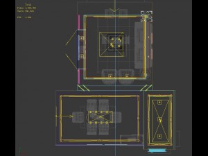 stylish luxury home decoration - living room 6118 Model 3D