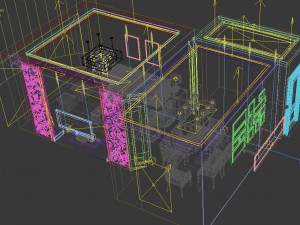 stylish luxury home decoration - living room 6118 Model 3D