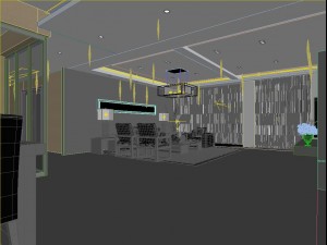 stylish luxury home decoration - living room 6119 3D Model