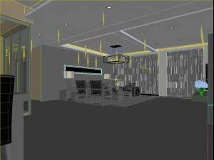 stylish luxury home decoration - living room 6119 3D Model