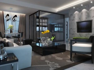 时尚奢华家居装饰-客厅6120 3D 模型