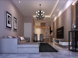 stylish luxury home decoration - living room 6122 3D 模型