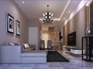 stylish luxury home decoration - living room 6122 3D Model