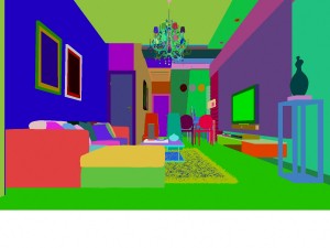 stylish luxury home decoration - living room 6122 3D 모델