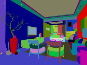 stylish luxury home decoration - living room 6123 Modello 3D