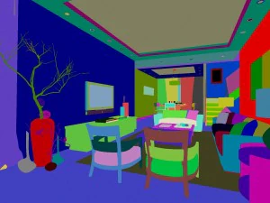 şık l&uuml;ks ev dekorasyonu - oturma odası 6123 3D Model