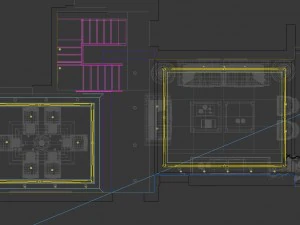 şık l&uuml;ks ev dekorasyonu - oturma odası 6123 3D Model