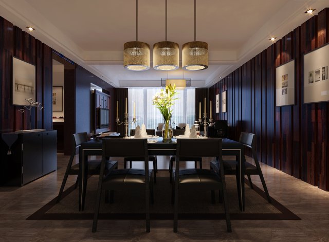 stylish luxury home decoration - living room 6124 3D Модель .c4d .max .obj .3ds .fbx .stl .blend 