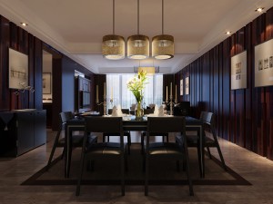 stylish luxury home decoration - living room 6124 3D Model