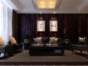 stylish luxury home decoration - living room 6124 3D Модель