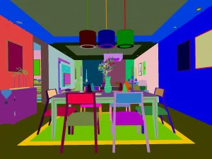 stylish luxury home decoration - living room 6124 3D Model