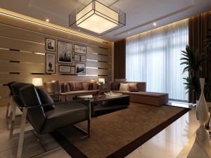 stylish luxury home decoration - living room 6125 3D मॉडल