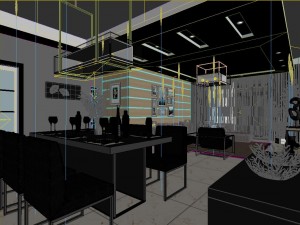 stylish luxury home decoration - living room 6125 3D मॉडल