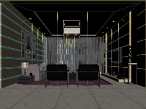 stylish luxury home decoration - living room 6125 3D मॉडल