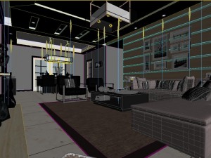 stylish luxury home decoration - living room 6125 3D मॉडल