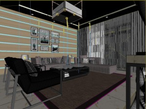stylish luxury home decoration - living room 6125 3D मॉडल