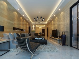stylish luxury home decoration - living room 6126 Model 3D