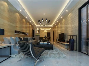 stylish luxury home decoration - living room 6126 3D Model