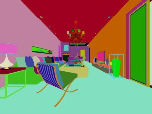 stylish luxury home decoration - living room 6126 3D Model